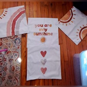 Sunshine and Hearts Pillow Covers